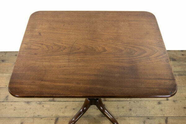 M-3787 19th Century Antique Mahogany Side Table (4)
