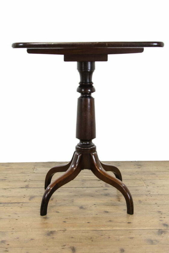 M-3787 19th Century Antique Mahogany Side Table (8)