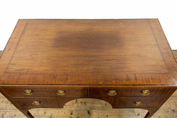 M-3789 Antique Sheraton Revival Side Table with Four Drawers Penderyn Antiques (5)