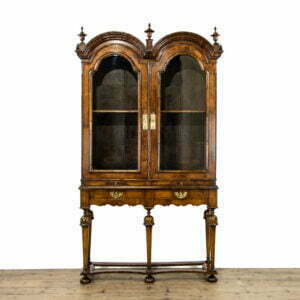 Antique William and Mary Walnut Glass Display Cabinet