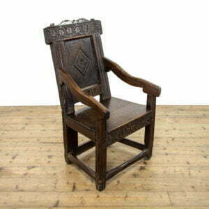 Antique Carved Oak Wainscot Chair