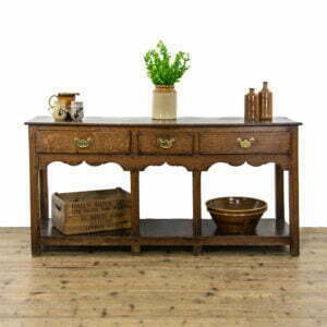Antique Oak Dresser Base Sideboard