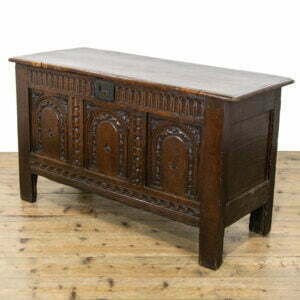 Small 17th Century Antique Oak Coffer