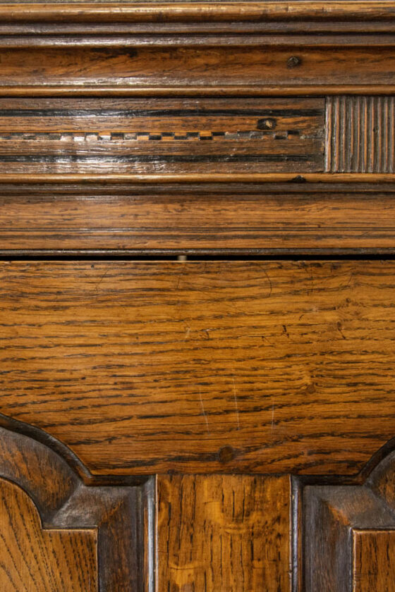M-3822 Antique Welsh Oak Cupboard or Carmarthen Coffer Penderyn Antiques (5)