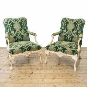 Pair of Louis XV Style Upholstered Armchairs