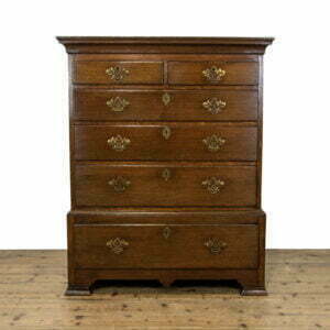 Early 19th Century Antique Oak Chest on Stand