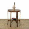 M-3830 Edwardian Mahogany Marquetry Side Table (1)