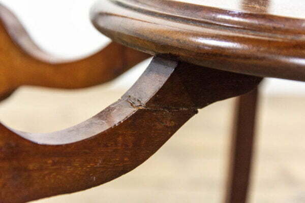 M-3830 Edwardian Mahogany Marquetry Side Table (8)