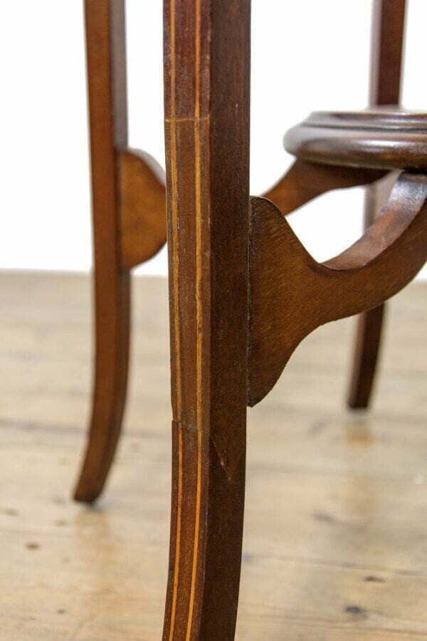 M-3830 Edwardian Mahogany Marquetry Side Table (9)