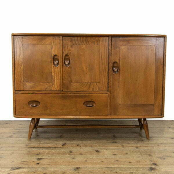 M-3852 Vintage Ercol No.366 Elm Sideboard Penderyn Antiques (1)