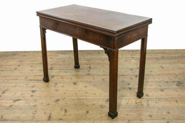 M-3874 Antique Mahogany Folding Card Table Penderyn Antiques (7)