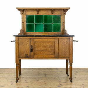 Antique Oak and Marble Washstand