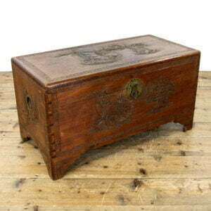 Antique Carved Camphor Chest or Trunk