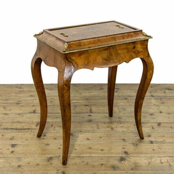 M-3933 Antique Walnut Marquetry Planter Penderyn Antiques (1)