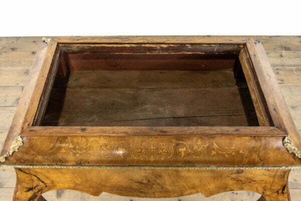 M-3933 Antique Walnut Marquetry Planter Penderyn Antiques (10)