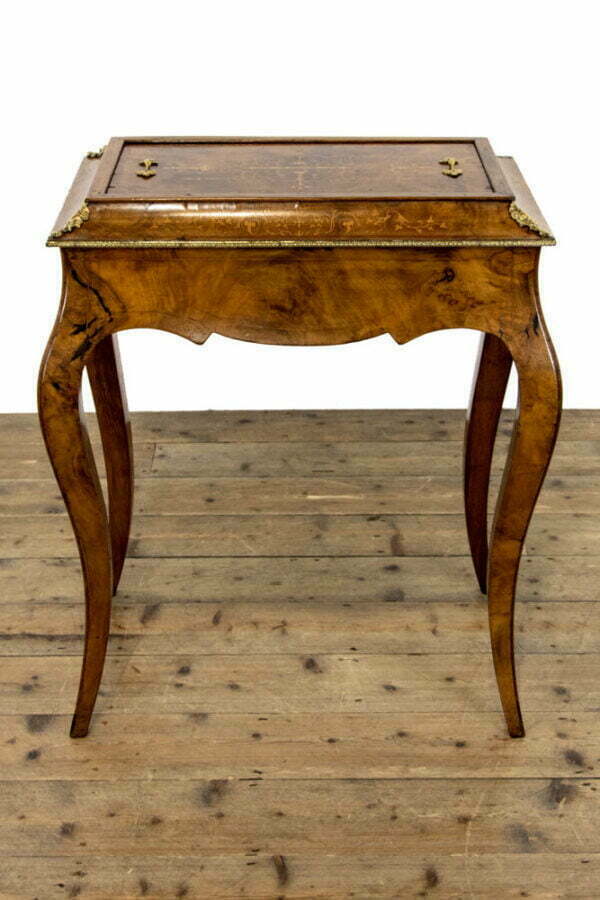 M-3933 Antique Walnut Marquetry Planter Penderyn Antiques (4)