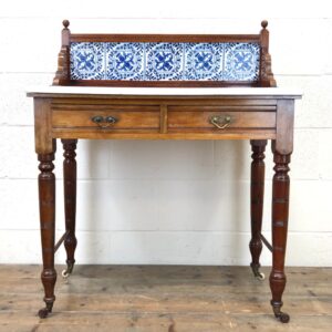 Edwardian Mahogany Marble Top Washstand