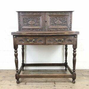 Early 20th Century Carved Oak Bureau