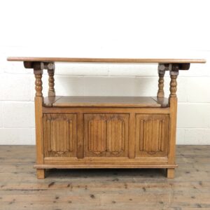 Panelled Oak Monk’s Bench