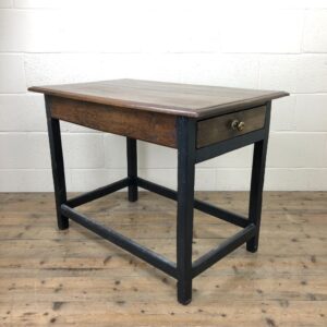 Antique 19th Century Oak Side Table with Drawer