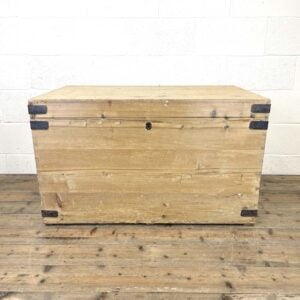 Antique Large Rustic Pine Trunk