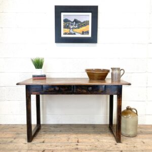 Antique Country Oak Farmhouse Table
