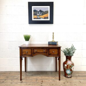 Oak and Mahogany Side Table