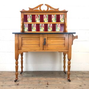 Antique Satinwood Washstand with Marble Top