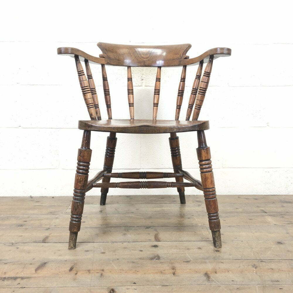 Antique Ash and Elm Smokers Bow Chair