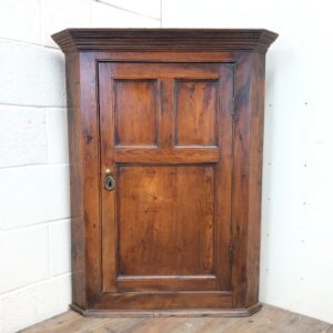 Antique Solid Welsh Oak Corner Cupboard
