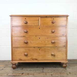 Wide Pine Bedroom Chest of Drawers