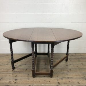 19th Century Antique Oak Gate Leg Dining Table