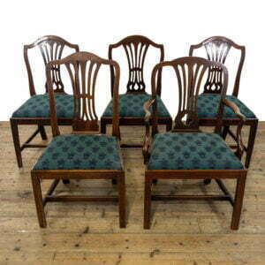 Set of Five Georgian Mahogany Dining Chairs