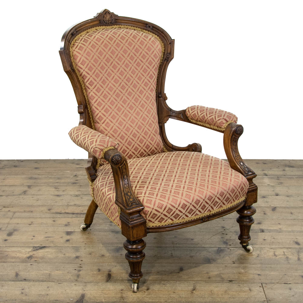 Antique Walnut Drawing Room Chair