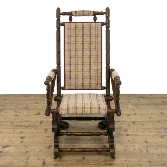 M-3530 Early M-3530 Early 20th Century Antique American Rocking Chair Penderyn Antiques (3)