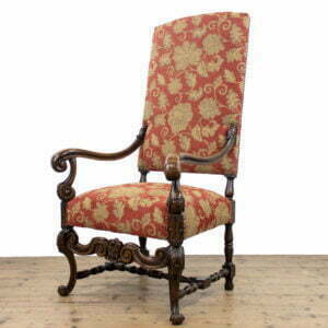 Large Antique Carved Throne Chair
