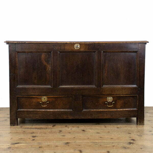 M-3762 Early 18th Century Oak Mule Chest Penderyn Antiques (1)