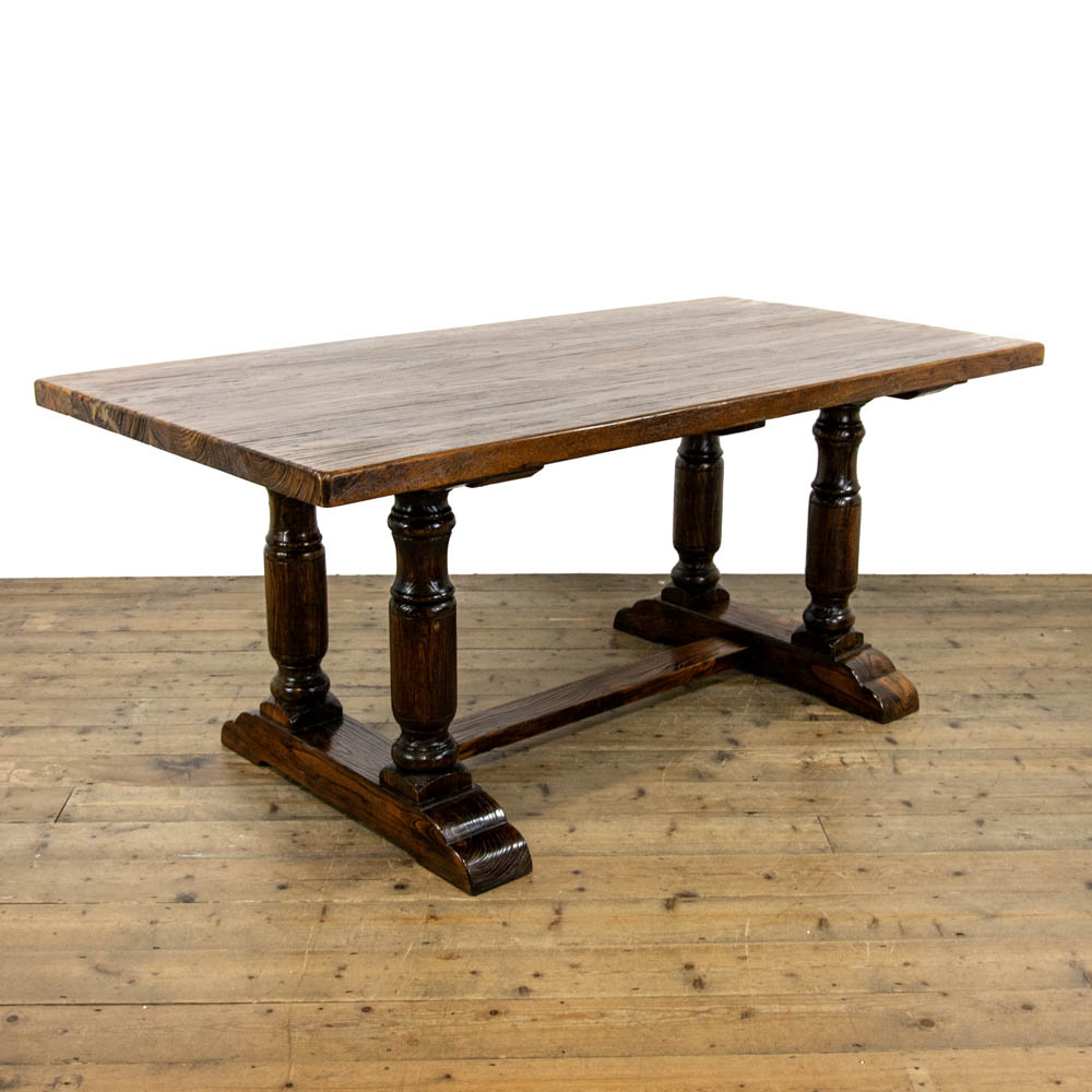 Heavy Elm Refectory Dining Table