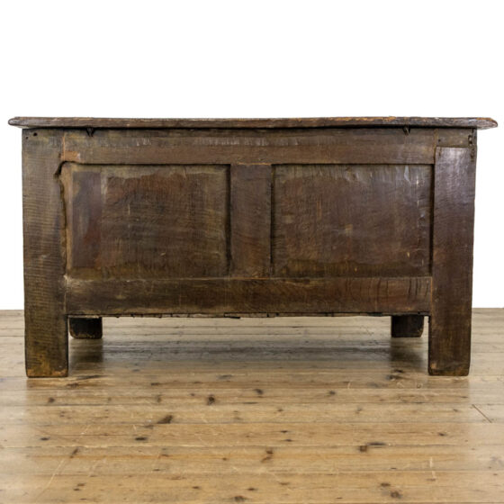 M-3811 Early 18th Century Carved Oak Coffer Penderyn Antiques (4)