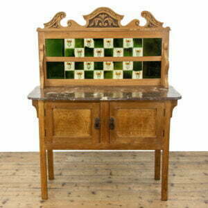 Antique Satinwood Washstand with Marble Top