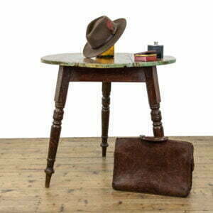 Antique Cricket Table with Plank Top
