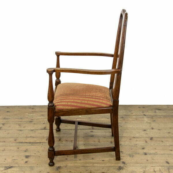 M-3934 Pair of Antique Oak Armchairs Penderyn Antiques (10)