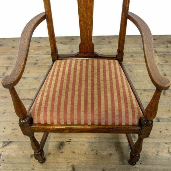 M-3934 Pair of Antique Oak Armchairs Penderyn Antiques (6)