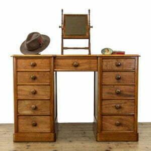 M-3944 Antique Mahogany Dressing Table or Desk Penderyn Antiques (1)