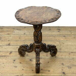 Antique Italian Carved Tripod Table