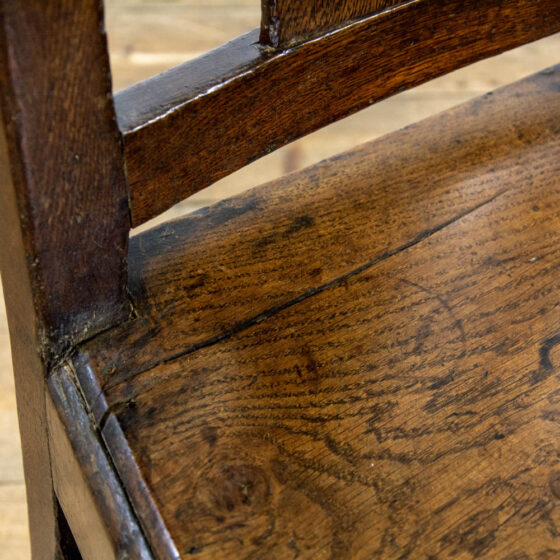 M-3967 18th Century Antique Oak Side Chair Penderyn Antiques (9)