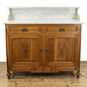 Antique French Washstand Cupboard with Marble Top