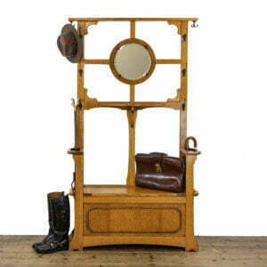 Antique Arts & Crafts Oak Hall Stand