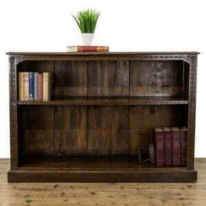 Late 19th Century Antique Carved Oak Bookcase