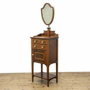 Antique Gentleman’s Inlaid Mahogany Shaving Stand